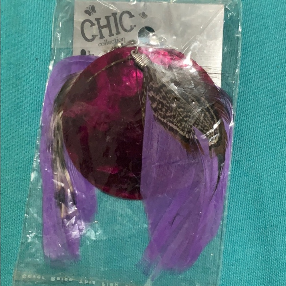 Feather earrings